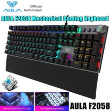 AULA Mechanical Gaming Keyboard 108 Keys USB Wired Gaming Keyboard RGB Backlit picture