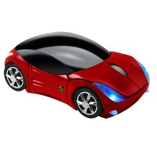 elec Space Usbkingdom 2.4GHz Wireless Mouse Cool 3D Sport Car Shape red picture