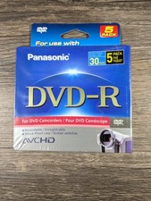 Panasonic DVD-R Mini 5 Pack For Camcorders 30 Mins AVCHD *NEW SEALED* picture