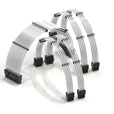 LINKUP ATX 24-Pin PSU Extension Cable 30cm Silver picture