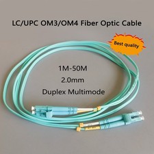 OM3/OM4 Fiber Optic Patch Cable Multimode LC/UPC-LC/UPC Duplex 2.0mm 1M-50M picture