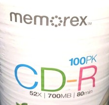 Memorex CD-R Spindle Disc Pack - 100 PK 700MB, 80MIN 52x Sealed picture