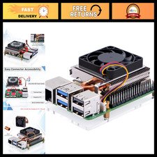 Ultra Thin ICE Tower Cooler for Raspberry Pi 5 - Aluminum Heatsink & 40mm Fan picture