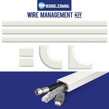 1x1/2in Peel and Stick Wire Raceway Cable Management Kit 54in picture