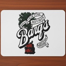 Barq's Root Beer 9.5 x 8 Mouse Pad With Anti-Slip Rubber Backing Made In USA picture