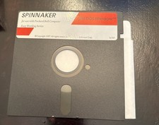 VINTAGE 1987 SPINNAKER SOFTWARE 5.25“ Floppy Disc The DOS Manager UNTESTED picture