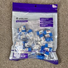 VCE RJ45 Cat6 Keystone Jack UL Listed 25-Pack C265BL-6-25P-US picture