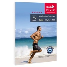 50 PCS 13x19 Inch 72lb Koala Satin Photo Printer Paper Inkjet WaterResistant picture