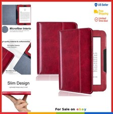 Case for Nook GlowLight 4 4e eReader Leather Cover Wine Red Magnetic Closure 6 picture