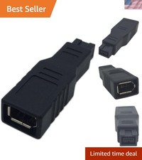 Compact FireWire 1394 Data Transfer Adapter: 400 6Pin Female to 800 9Pin Male picture