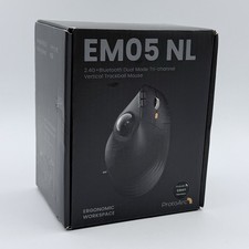 ProtoArc EM05 NL Vertical Ergonomic Wireless Trackball Mouse New Open Box picture