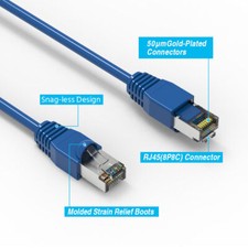 50'Ft-350 IN-OUT DOOR CMP Network Cable 23Awg General Cat6 10GX Plenum shielded picture