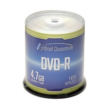 600 Optical Quantum 16X 4.7 GB DVD-R Logo Top Disc Blank Media OQDMR16LT-BX picture
