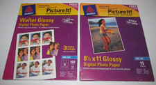 Avery Wallet & 8.5x11 Glossy Digital Photo Paper Picture It Express Software picture