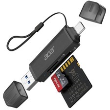 acer SD Card Reader USB C, Dual Slots USB Type C to Micro SD Card Adapter picture