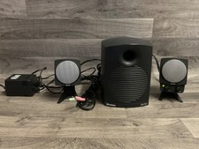 Boston Acoustics BA745 Powered 3-Piece Computer Speaker System Tested Works picture