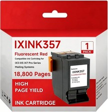 IXINK357 Red Ink Cartridge for Quadient iX-3, iX-5, iX-7, iX-7PRO Postage Meters picture