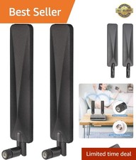 Versatile 2-Pack 9dBi SMA Male Antenna for Enhanced Outdoor Security Needs picture