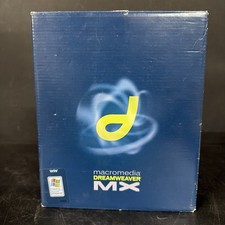 Sealed Macromedia Dreamweaver MX Software Windows XP Vintage New Old Stock picture