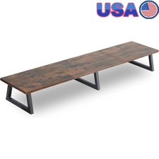 Multi-functional Monitor Stand Ergonomic Riser Sturdy Desk Organizer Dual Shelf picture