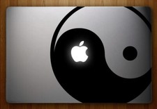 Yin-Yang - JUMBO - Apple Logo Decal (MacBook Pro/iPad - ALL MODELS) picture
