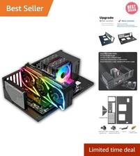 DIY Gaming Open Chassis Case for ATX/M-ATX/ITX - Mid Tower with RGB Lighting picture