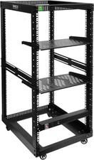 22U Open Frame Server Rack with Brake Casters +19
