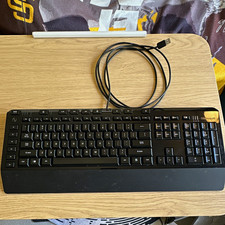 Microsoft SideWinder X4 Wired USB Keyboard Black W/ Red Lights picture