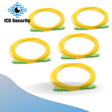 LOT of 5-9M Single Mode Fiber Cable SC/APC to SC/APC Simplex 9/125µm  Yellow picture
