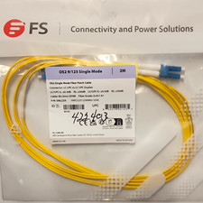 FS OS2 9/125 Single-Mode LC-LC Optical Fiber Patch Cable 2M Yellow picture