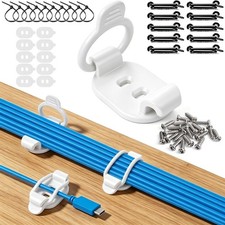 10 Pack Adjustable Cable Clips Self Adhesive Wire Organizer for Home Office picture