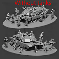 multi-specification US M1 Tank Soldiers Figures Model Resin Printed freeshipping picture