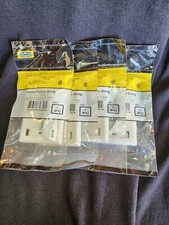Hubbell Infine Plate 1 Gang 2 Port White IFP12W Premise Wiring Cover (Lot of 4) picture