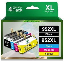 GREENSKY Compatible 952XL Ink Cartridge 4-Pack for HP OfficeJet Pro XL Black picture