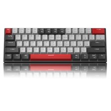 60 Percent Mechanical Gaming Keyboard, Black&Gray Mixed Color Keycaps Gaming Key picture