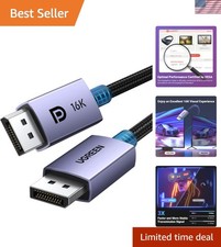 VESA Certified 16K DisplayPort Cable 6.6FT - Unmatched 54Gbps Transmission Speed picture