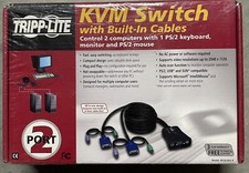 Tripp Lite  B030-002-R 2 Ports P/2 KVM Switch With Cables picture