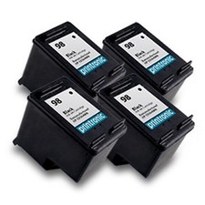 4PK HP 98 Ink Cartridge Black C9364WN DesignJet 5940 OfficeJet H470 100 150 6310 picture