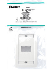 Panduit CFPE2WHY 2-Port Mini-Com Faceplate, Executive Series, White ~STSI picture