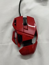 Mad Catz R.A.T. 5 RAT 5 Laser Gaming Mouse Gloss Red 5600 DPI Weights w/ Box picture