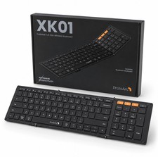 ProtoArc XK01 Foldable Full Size Bluetooth Keyboard 105-Key Black, NEW picture