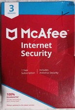 Factory-Sealed US Retail Box McAfee Internet Security 3 Devices picture