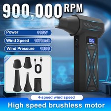 P70 Turbo Jet Air Blower 900000 RPM Cordless Duster 4-Speed LED Battery Display picture