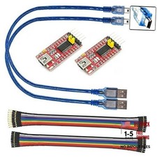 2 Pcs Mini USB to TTL Serial Converter Adapter 3.3V 5V FTDI Breakout Board picture