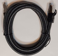 Cat-7 Braided High-Speed Gigabit Ethernet Patch Internet Cable - 5ft - Black  picture