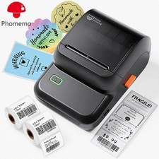 Phomemo Portable Mini Thermal Label Maker Bluetooth Mobile Printer with 2 Papers picture
