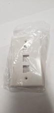 Leviton QuickPort 3-Port Wall Plate (NIP) Plastic White 41080-3W picture