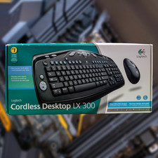 Logitech Cordless Desktop LX 300 Wireless Keyboard & Mouse SEALED NIB picture