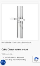 Cable Cleat Channel Mount Wall Mount White Plastic 12in MPN WM-0009-08 Qty 1 picture