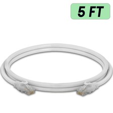 10 x Cat 6 Patch Cord White Cat6 Cable Ethernet RJ45 Connectors Internet Wire picture